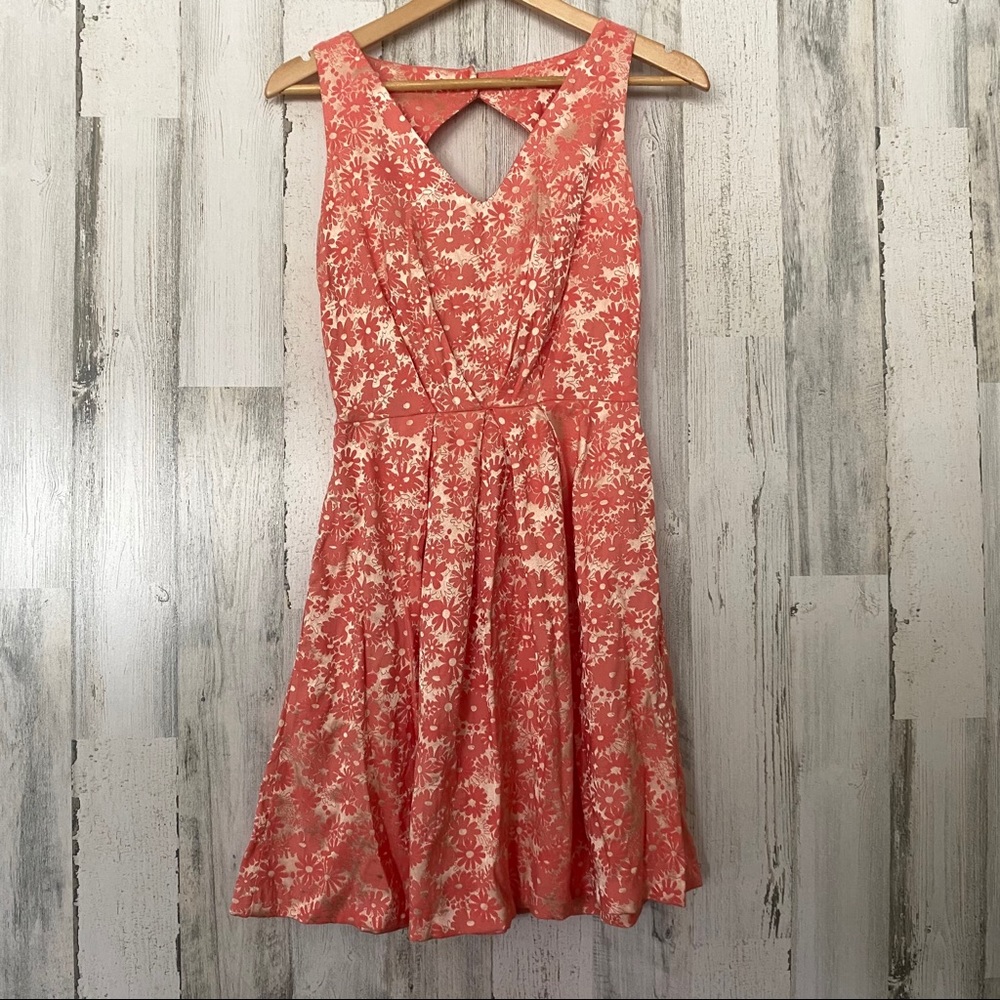 Peach & Gold Closet Sun Dress